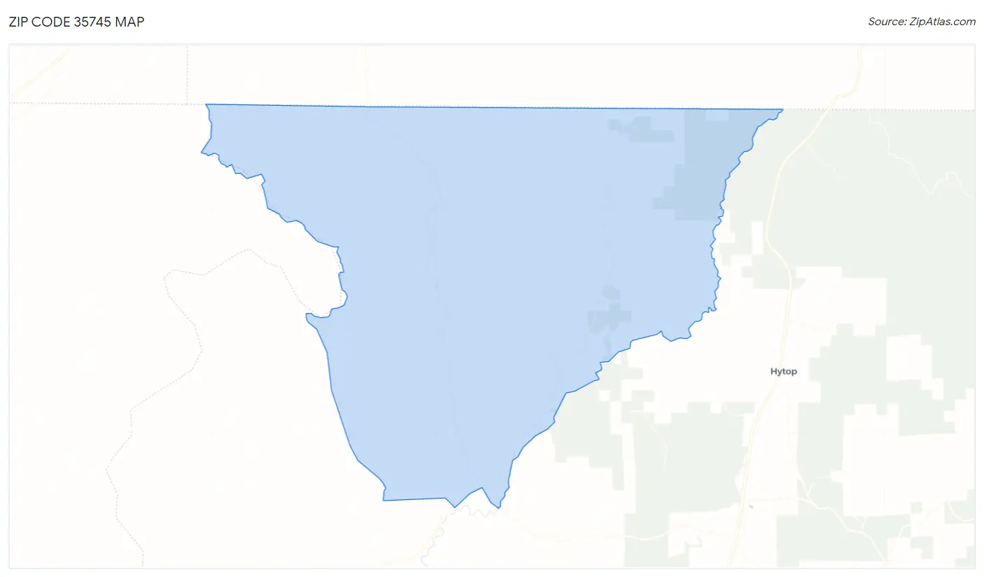 Zip Code 35745 Map