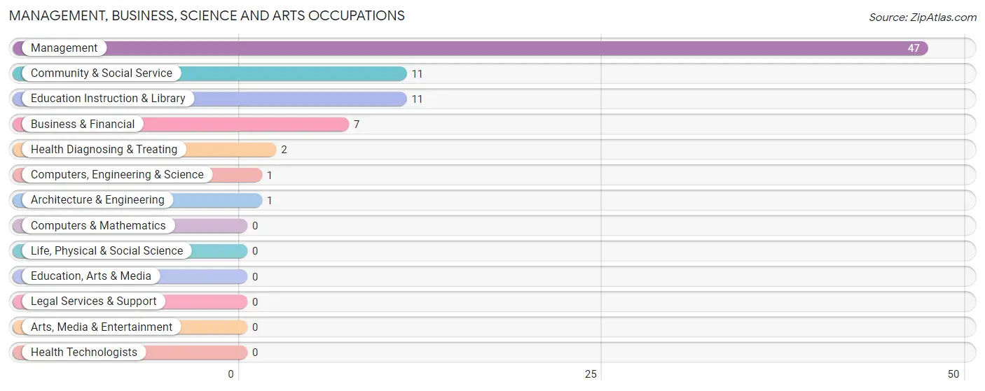 Management, Business, Science and Arts Occupations in Zip Code 35764