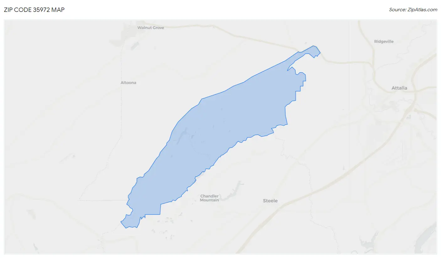 Zip Code 35972 Map