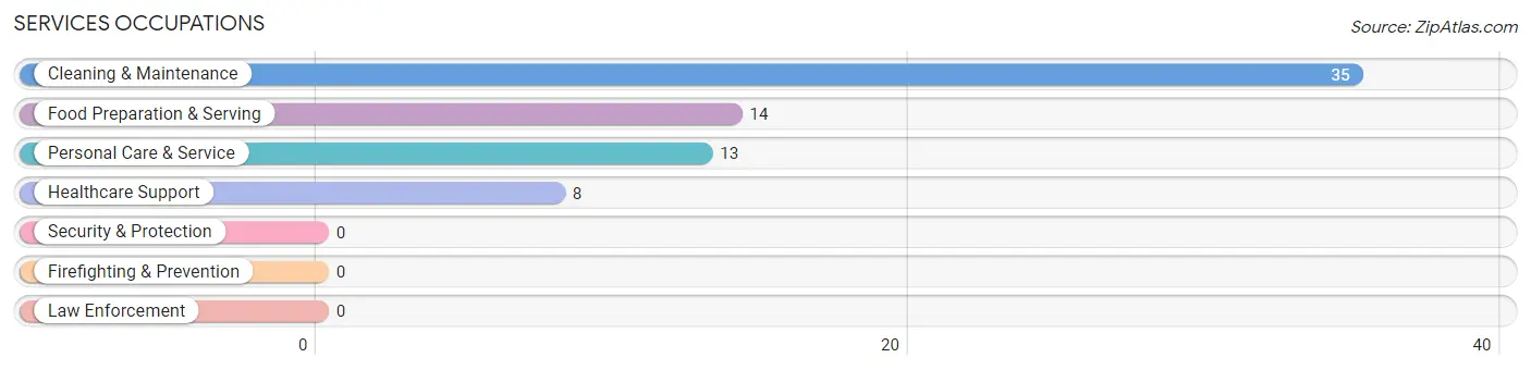 Services Occupations in Zip Code 35972