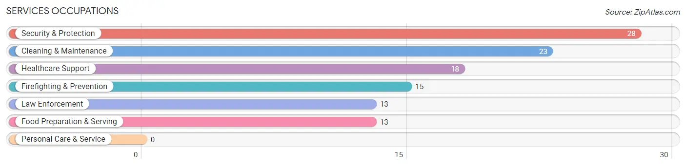 Services Occupations in Zip Code 36262