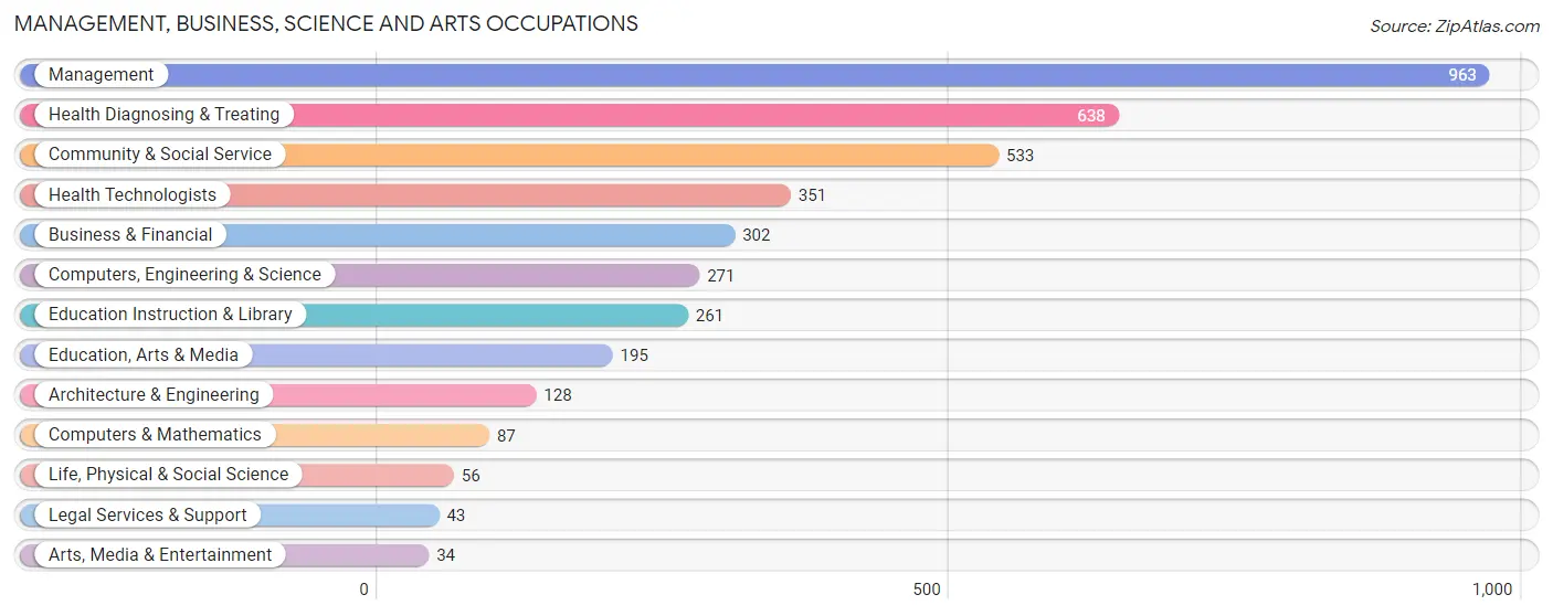 Management, Business, Science and Arts Occupations in Zip Code 36582