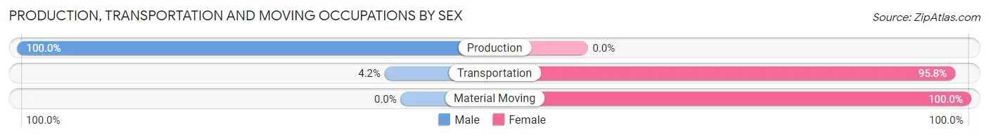 Production, Transportation and Moving Occupations by Sex in Zip Code 36907