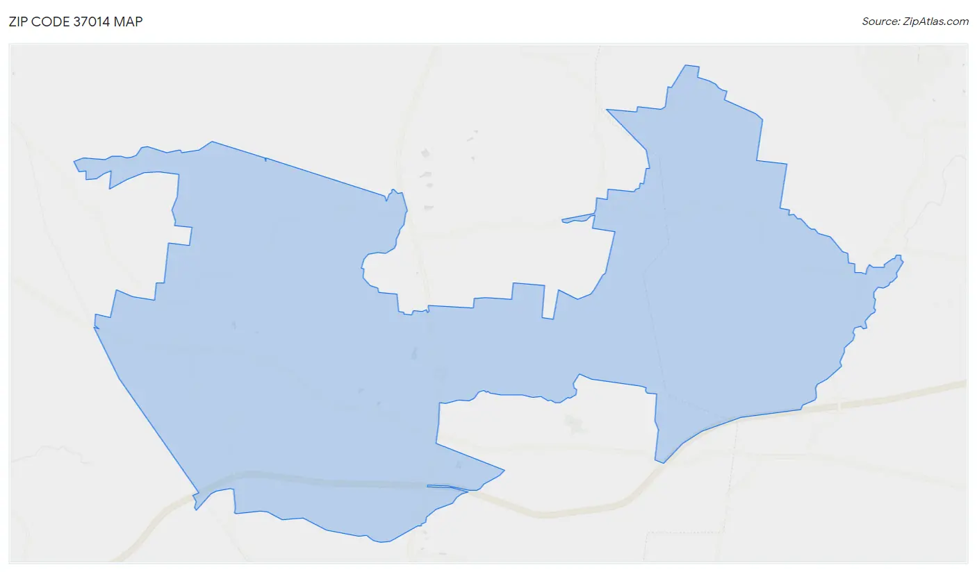 Zip Code 37014 Map