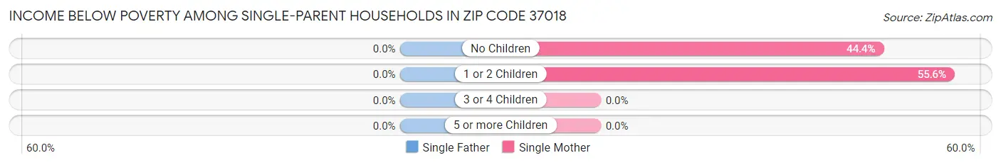 Income Below Poverty Among Single-Parent Households in Zip Code 37018
