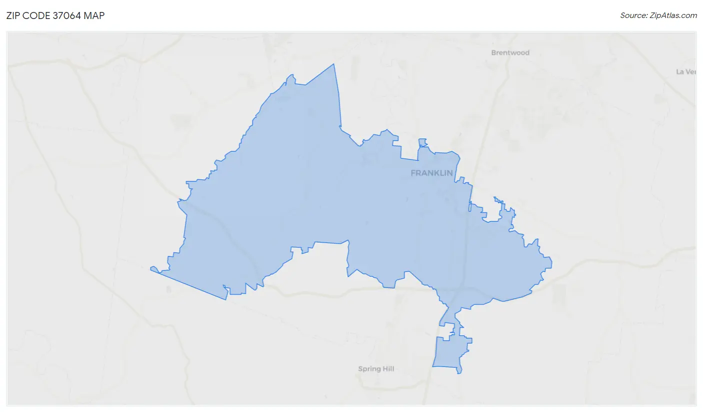 Zip Code 37064 Map