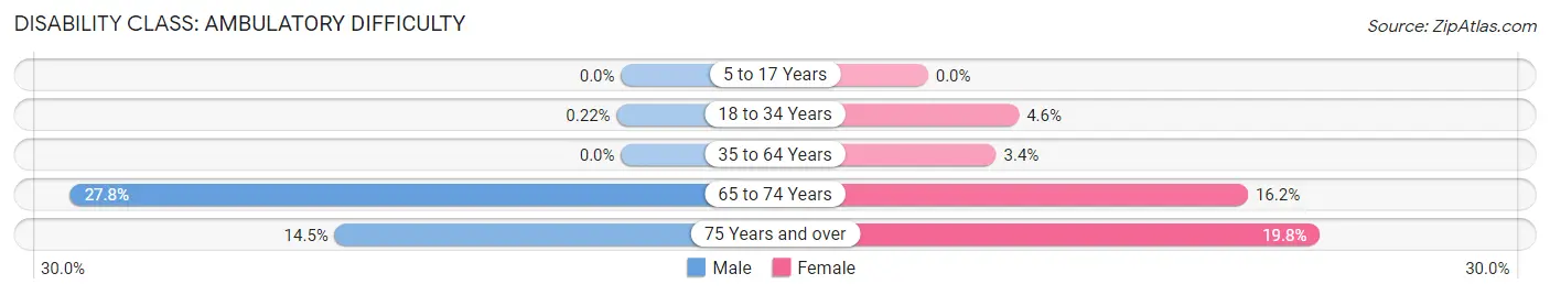 Disability in Zip Code 37074: <span>Ambulatory Difficulty</span>