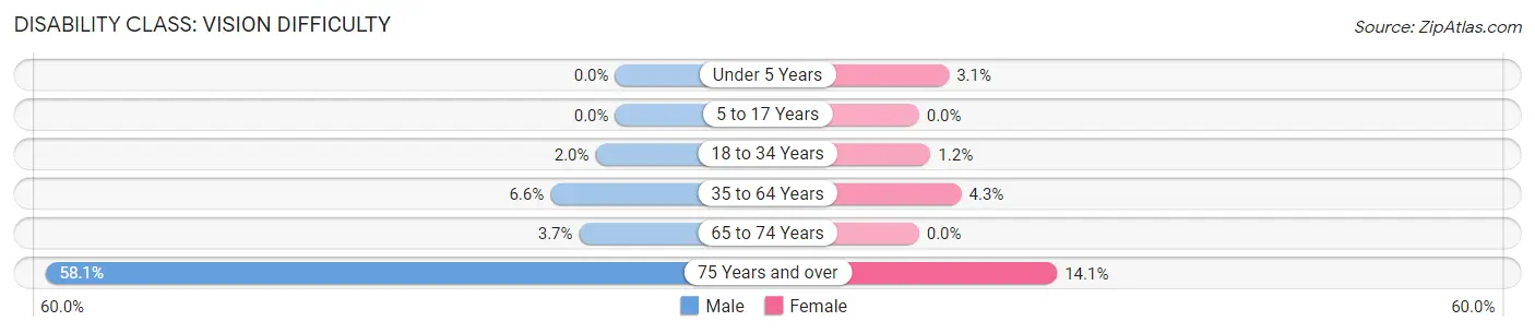 Disability in Zip Code 37096: <span>Vision Difficulty</span>