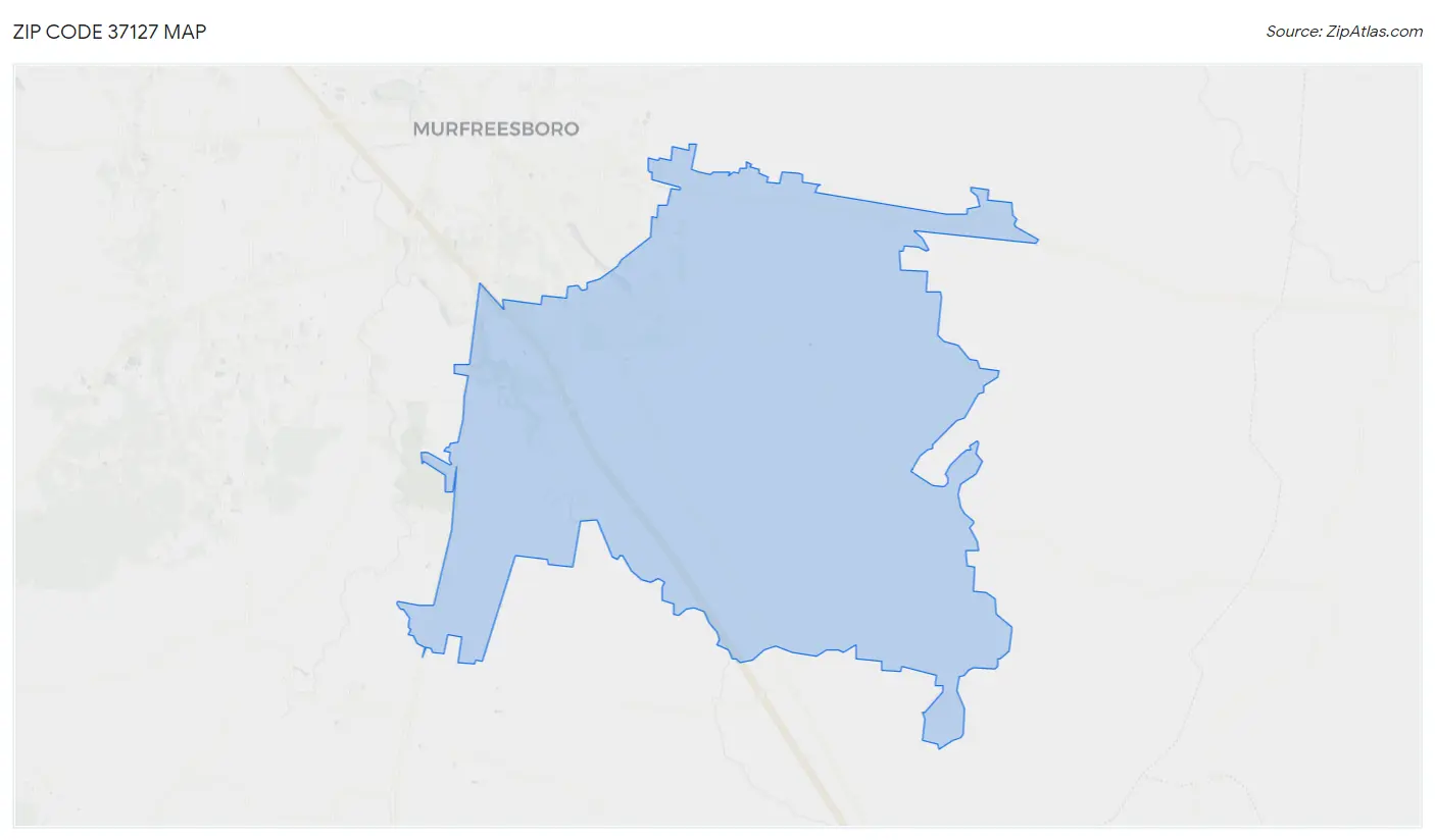 Zip Code 37127 Map