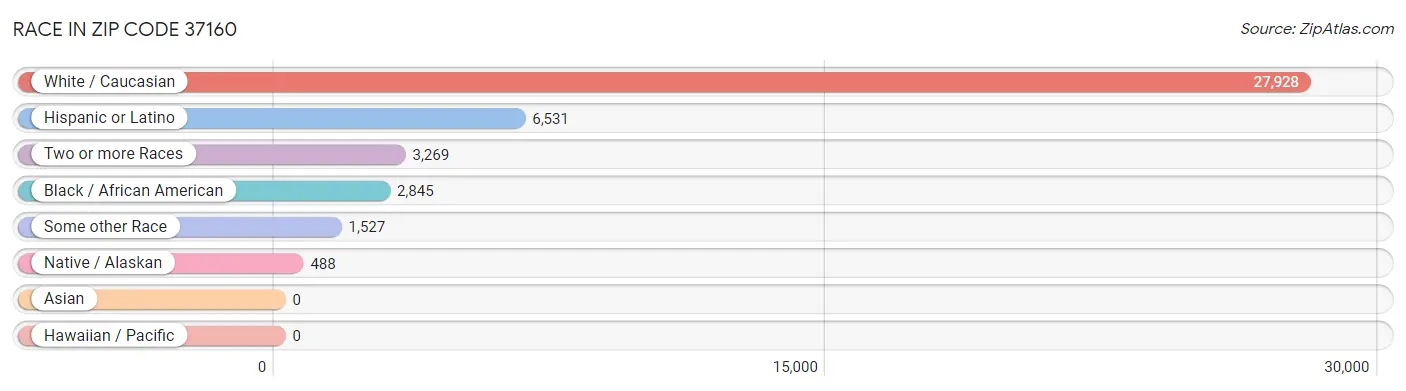 Race in Zip Code 37160