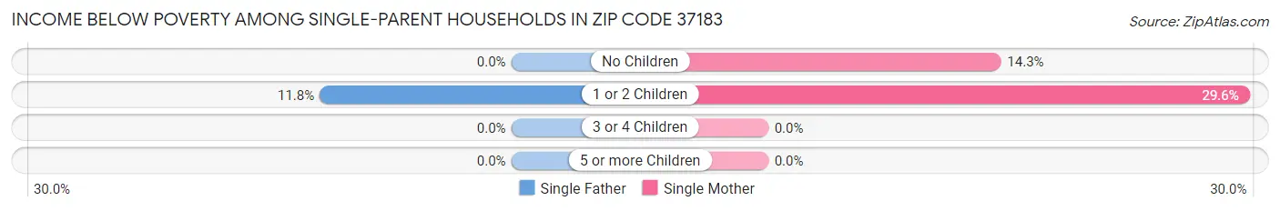 Income Below Poverty Among Single-Parent Households in Zip Code 37183