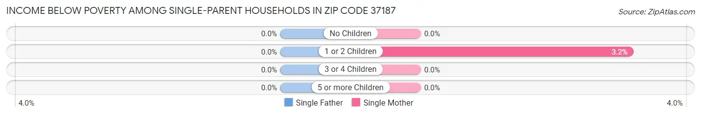 Income Below Poverty Among Single-Parent Households in Zip Code 37187