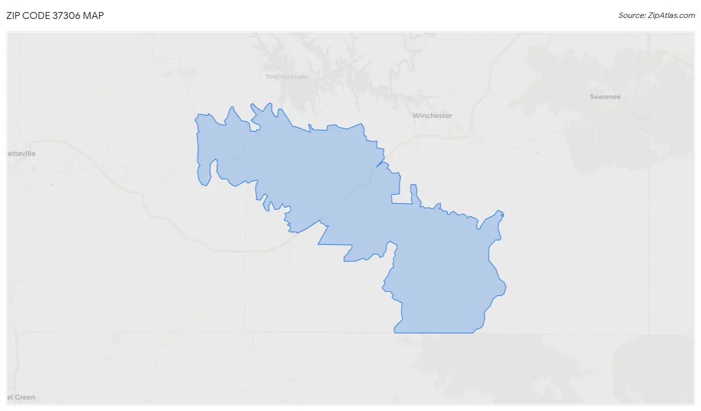 Zip Code 37306 Map