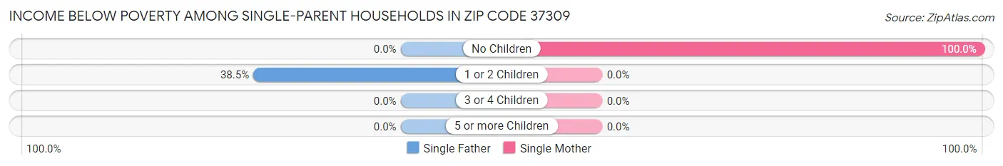 Income Below Poverty Among Single-Parent Households in Zip Code 37309