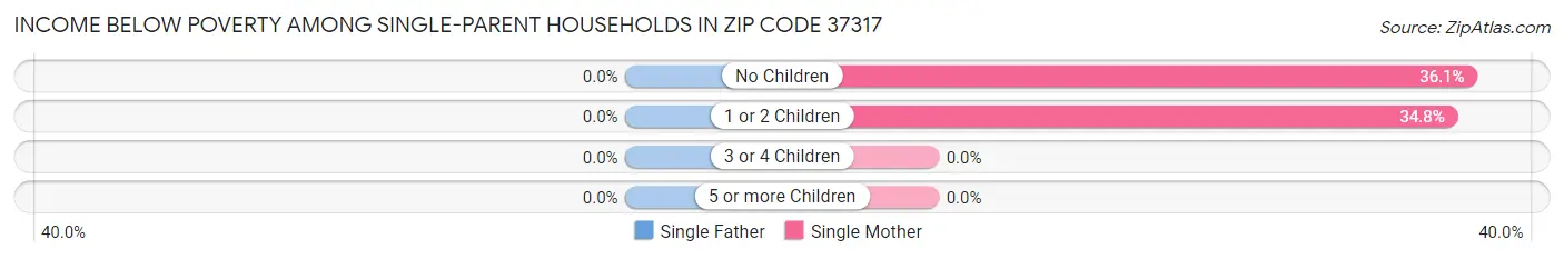 Income Below Poverty Among Single-Parent Households in Zip Code 37317
