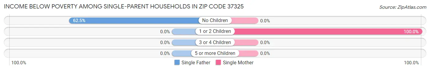 Income Below Poverty Among Single-Parent Households in Zip Code 37325