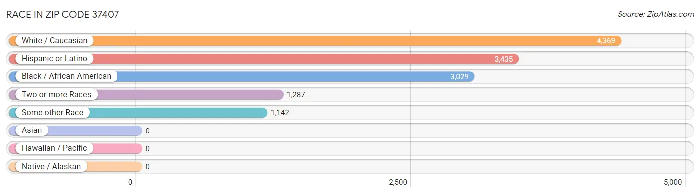 Race in Zip Code 37407