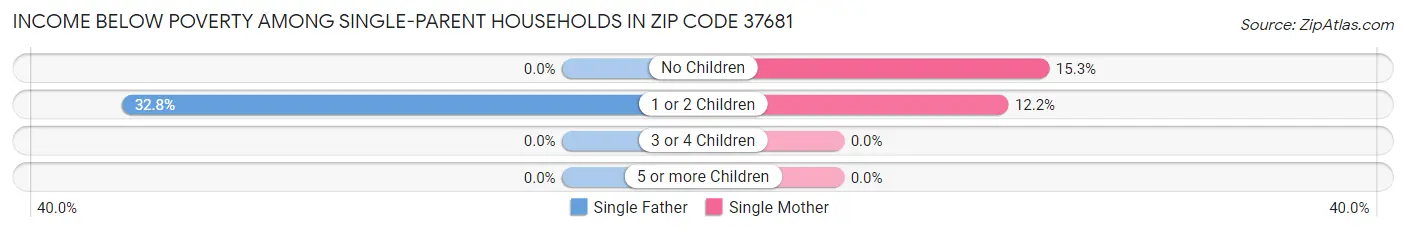 Income Below Poverty Among Single-Parent Households in Zip Code 37681