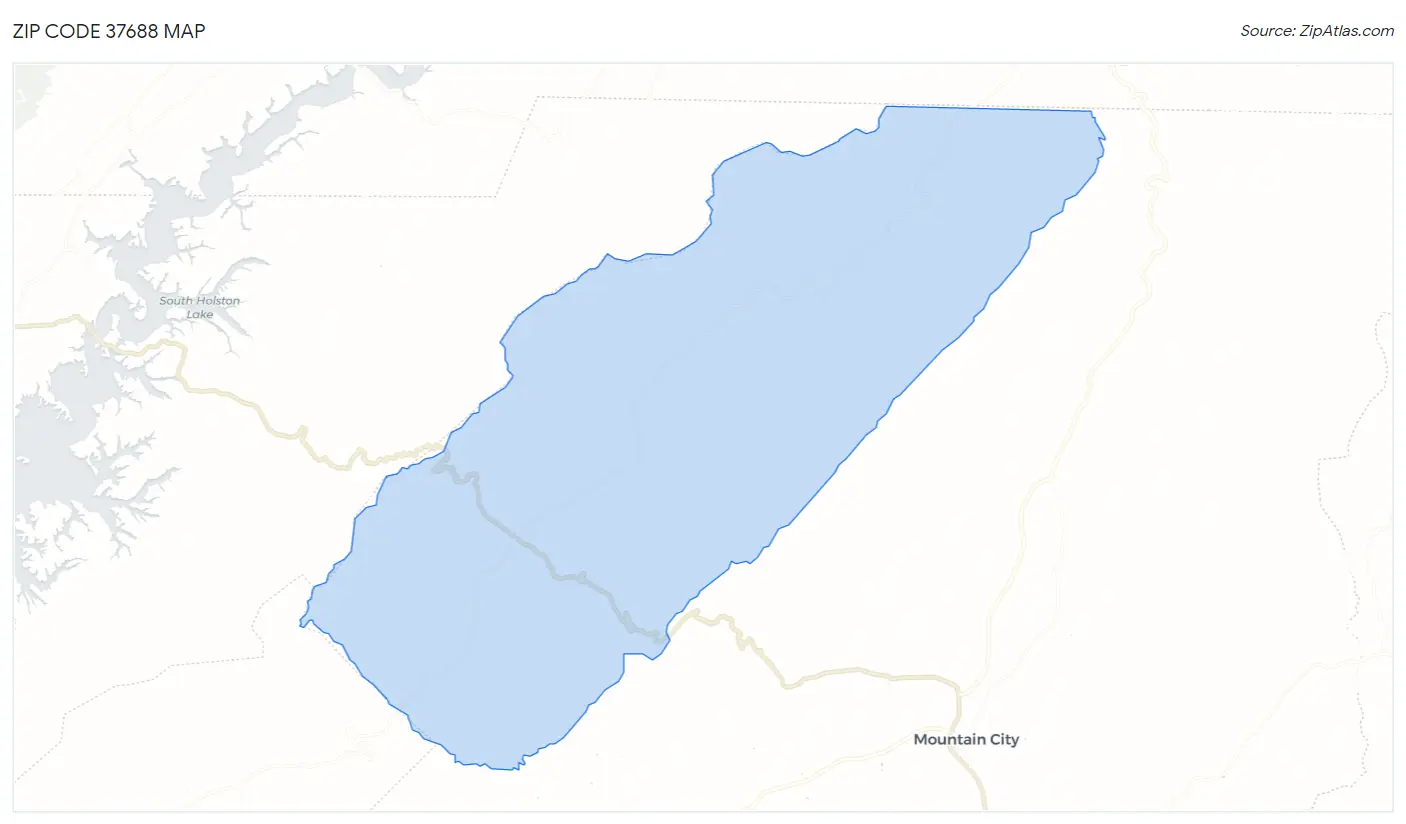 Zip Code 37688 Map