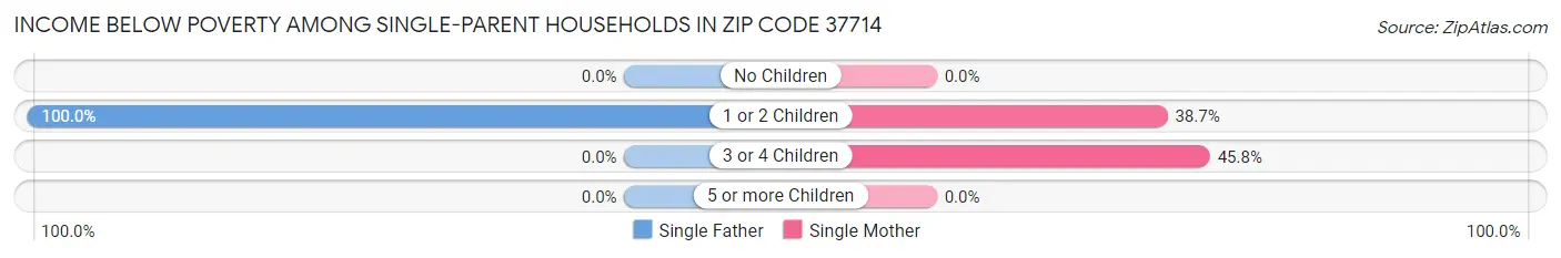 Income Below Poverty Among Single-Parent Households in Zip Code 37714