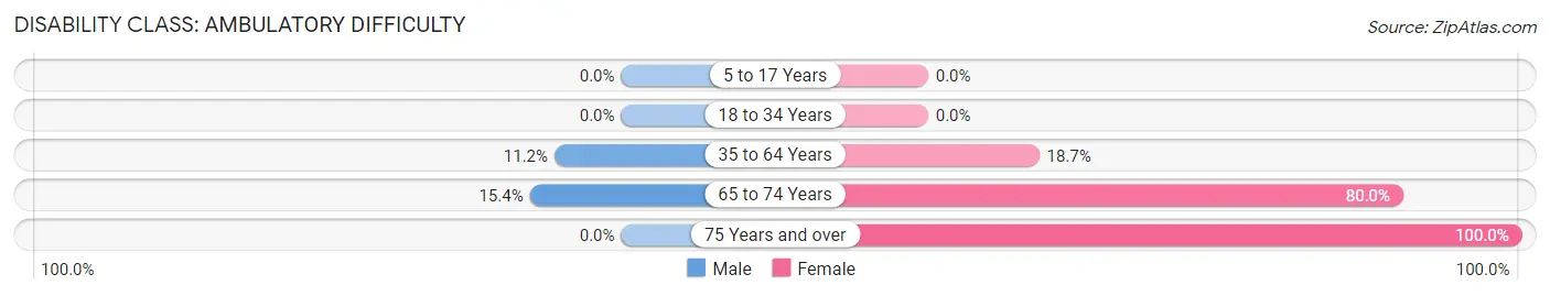 Disability in Zip Code 37753: <span>Ambulatory Difficulty</span>