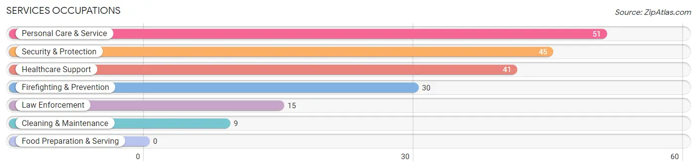 Services Occupations in Zip Code 37852