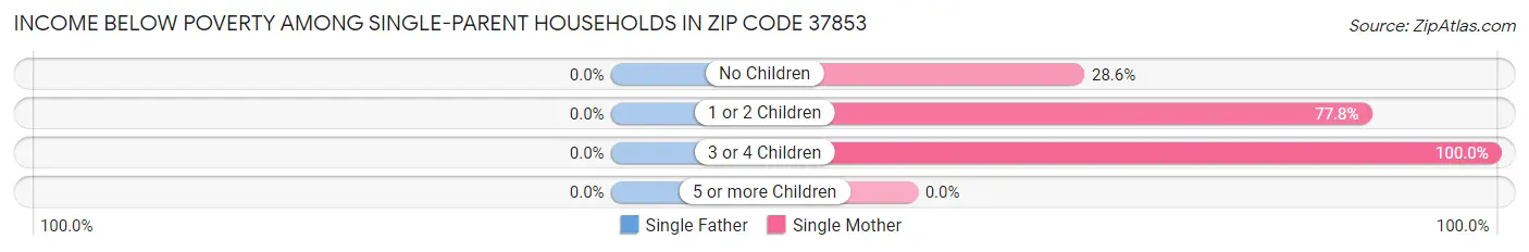 Income Below Poverty Among Single-Parent Households in Zip Code 37853