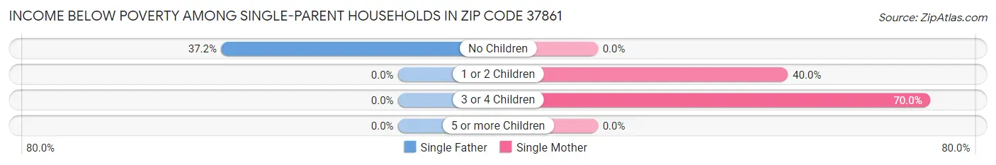 Income Below Poverty Among Single-Parent Households in Zip Code 37861