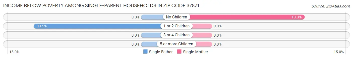 Income Below Poverty Among Single-Parent Households in Zip Code 37871