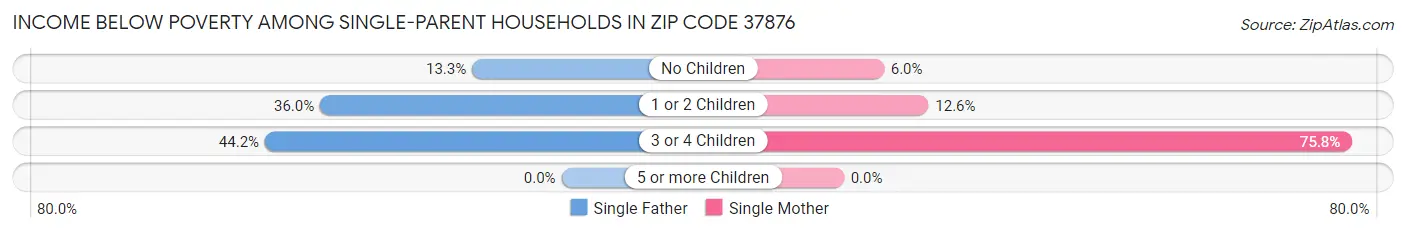 Income Below Poverty Among Single-Parent Households in Zip Code 37876