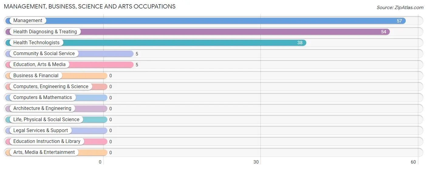 Management, Business, Science and Arts Occupations in Zip Code 37881