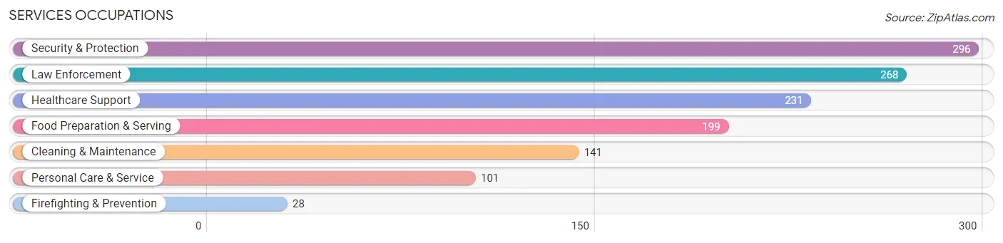 Services Occupations in Zip Code 38063