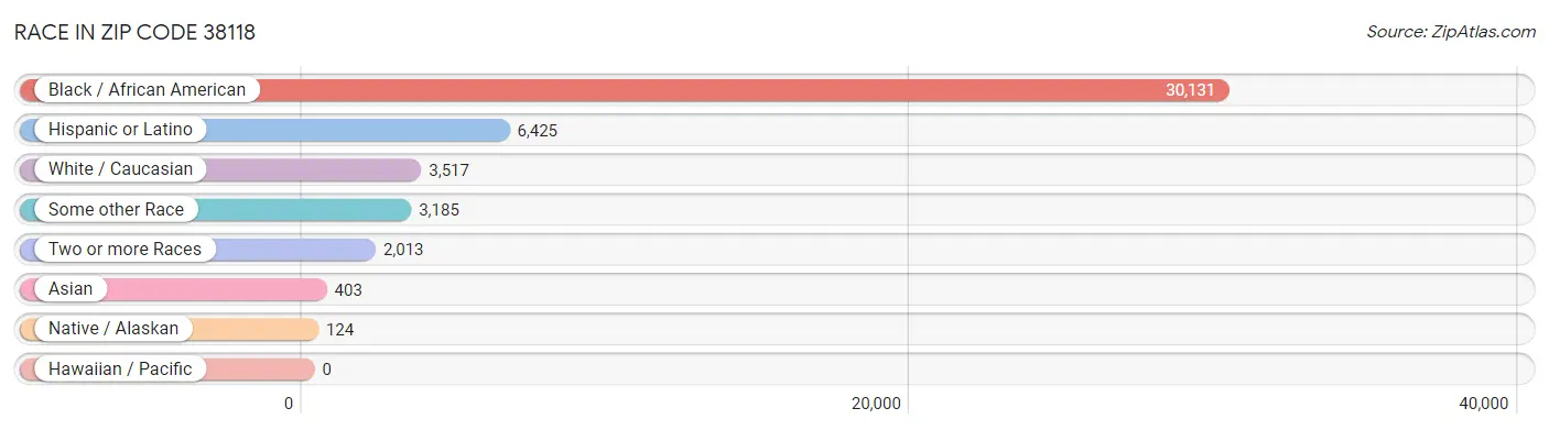 Race in Zip Code 38118