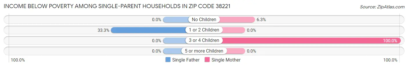 Income Below Poverty Among Single-Parent Households in Zip Code 38221