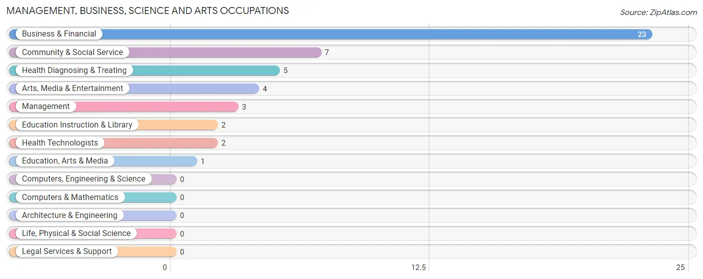 Management, Business, Science and Arts Occupations in Zip Code 38332