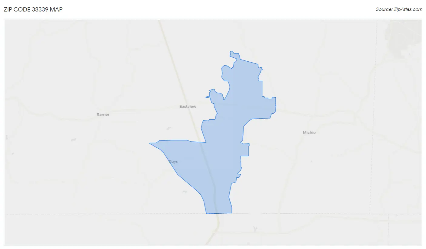 Zip Code 38339 Map