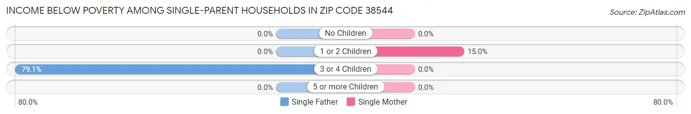 Income Below Poverty Among Single-Parent Households in Zip Code 38544