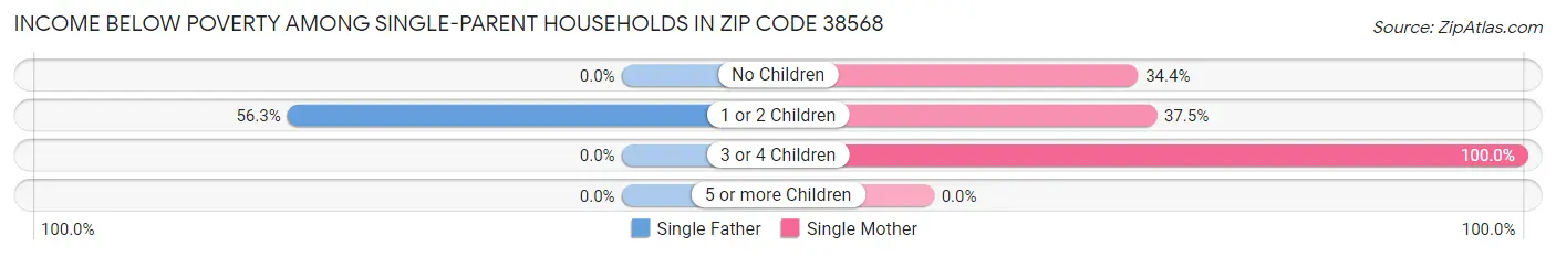Income Below Poverty Among Single-Parent Households in Zip Code 38568