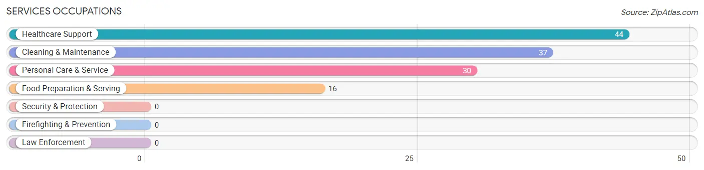 Services Occupations in Zip Code 38580