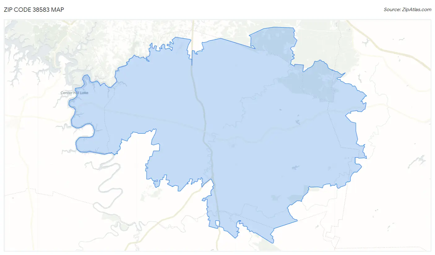 Zip Code 38583 Map