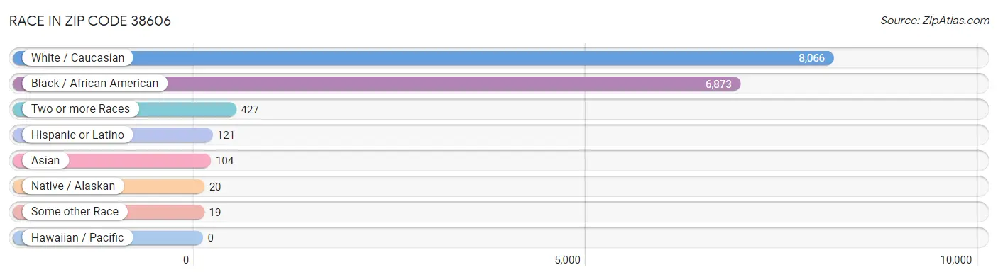 Race in Zip Code 38606