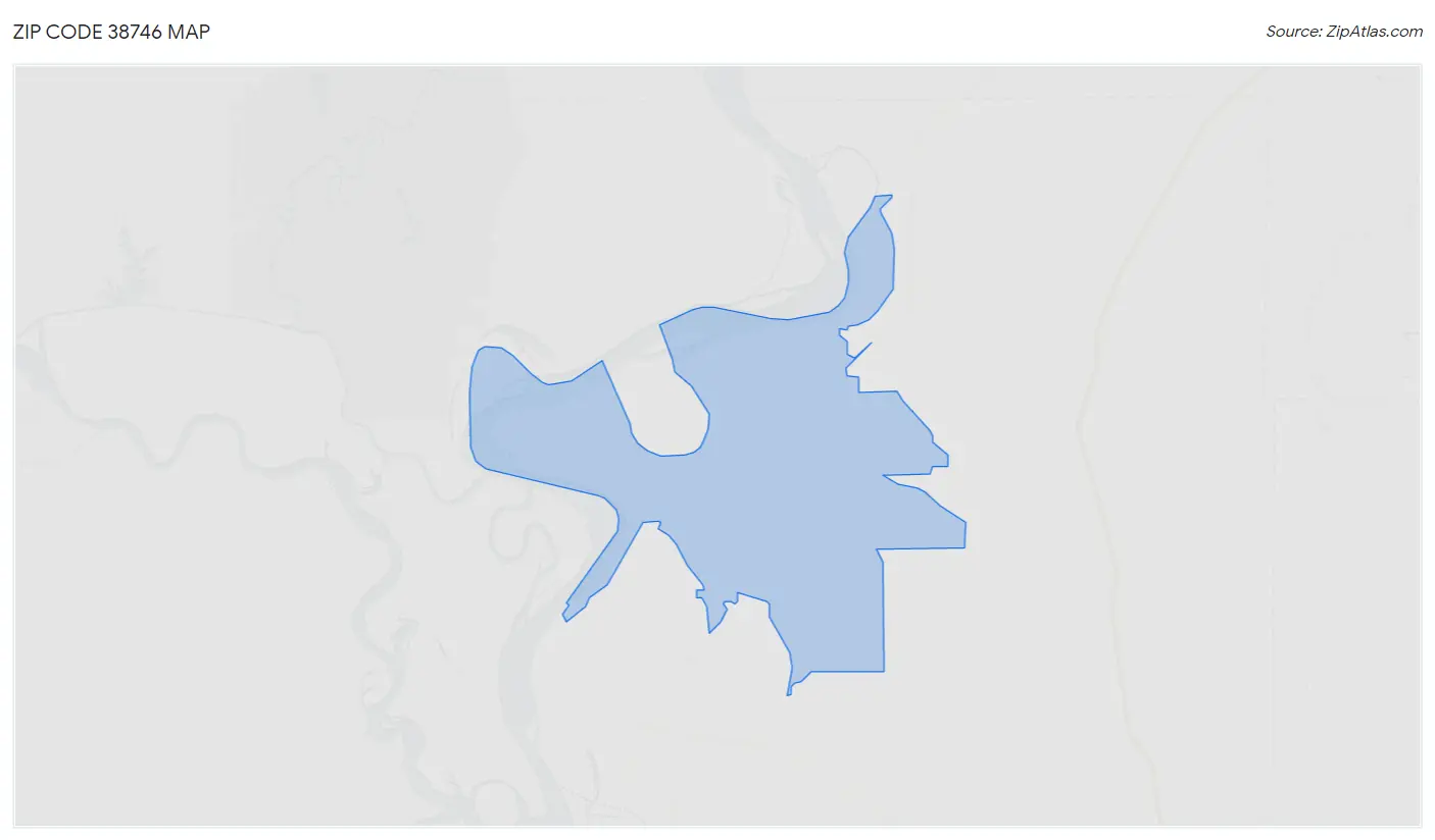 Zip Code 38746 Map