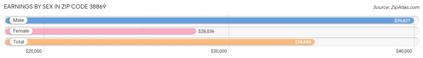 Earnings by Sex in Zip Code 38869