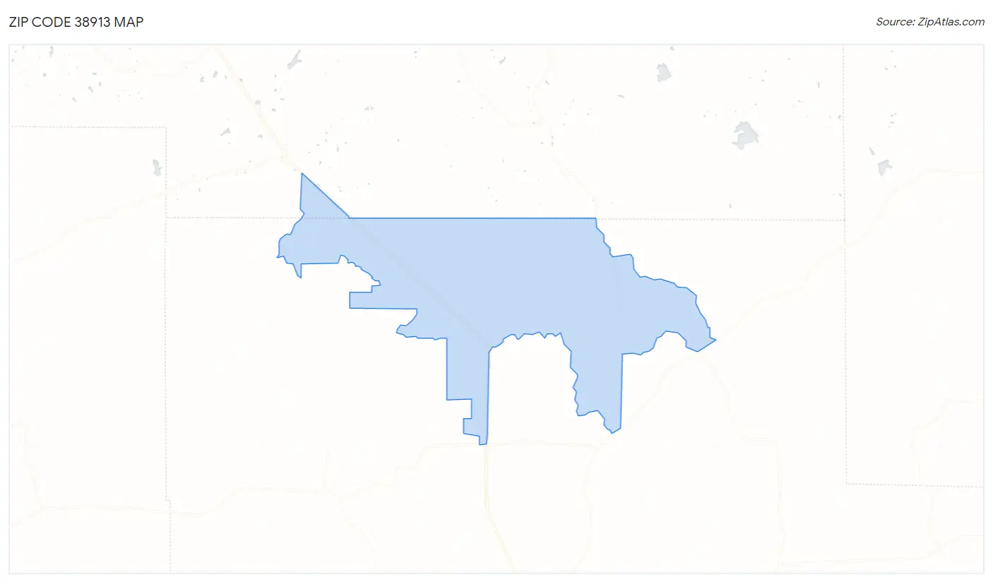 Zip Code 38913 Map