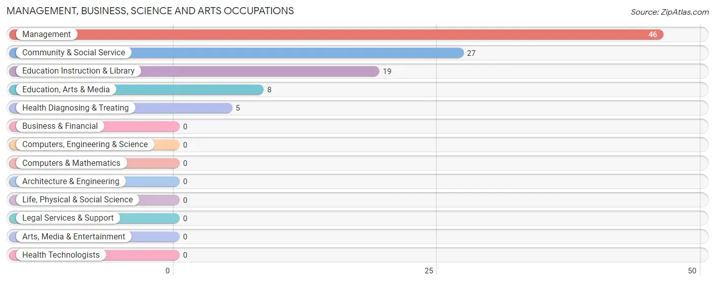 Management, Business, Science and Arts Occupations in Zip Code 38954