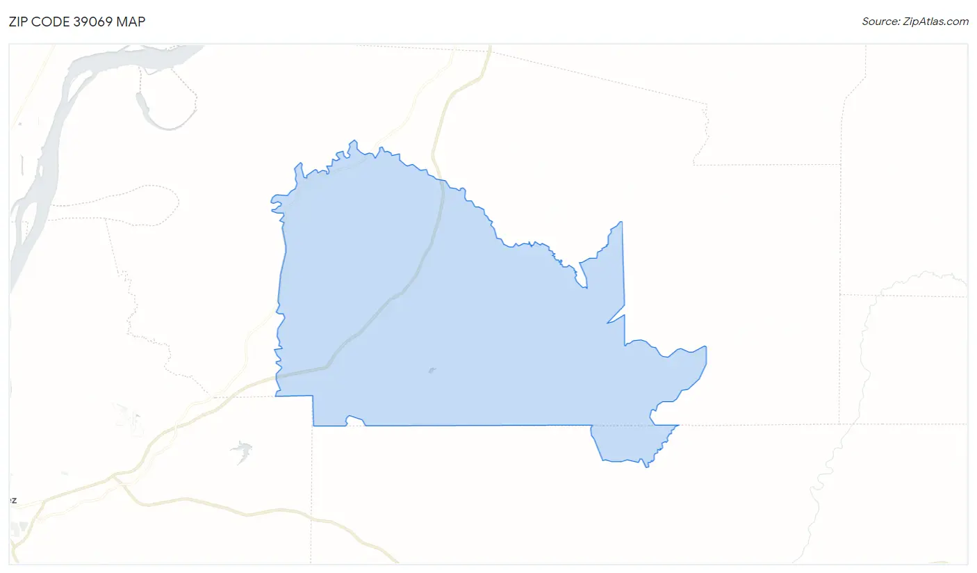 Zip Code 39069 Map