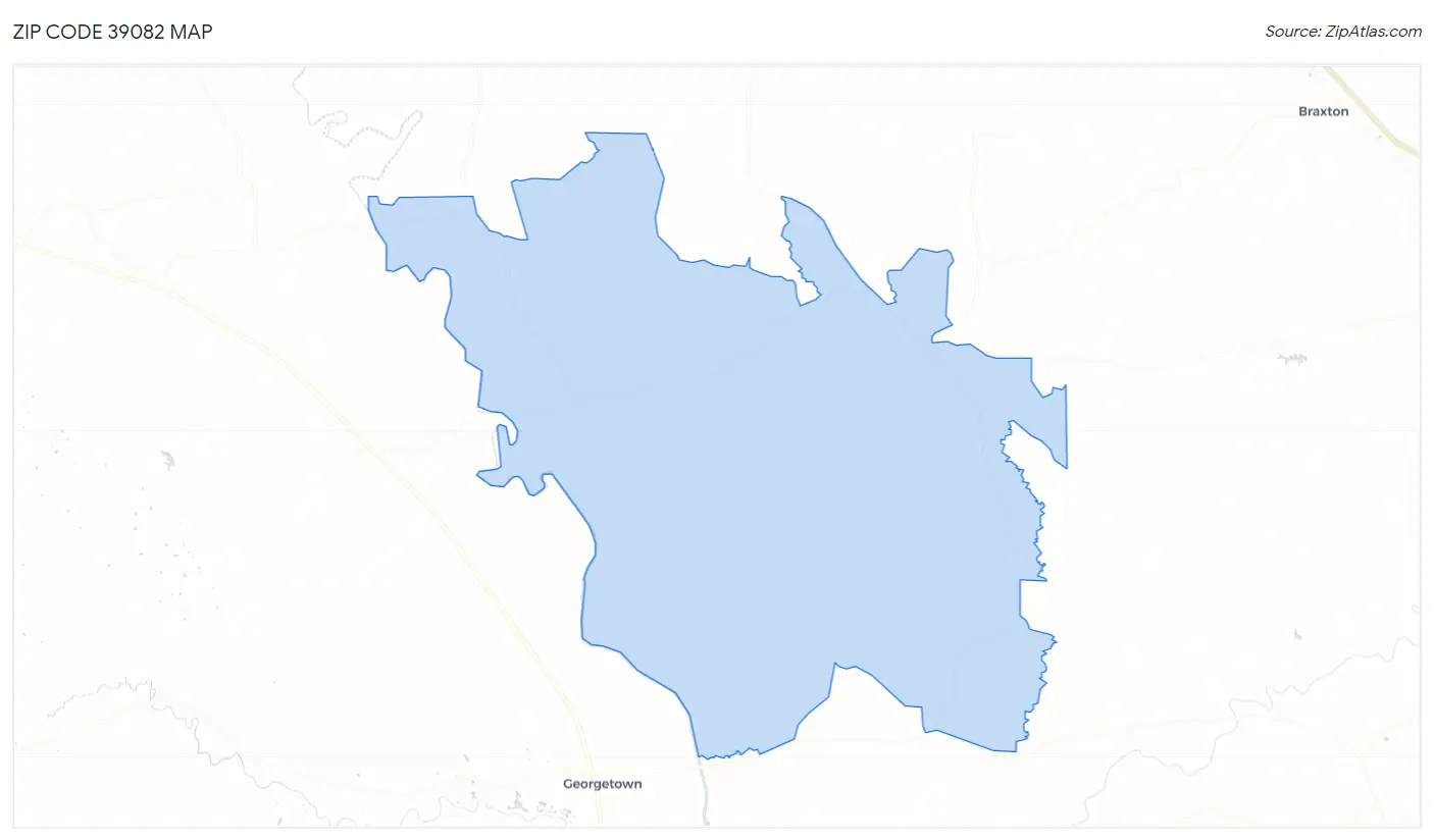 Zip Code 39082 Map