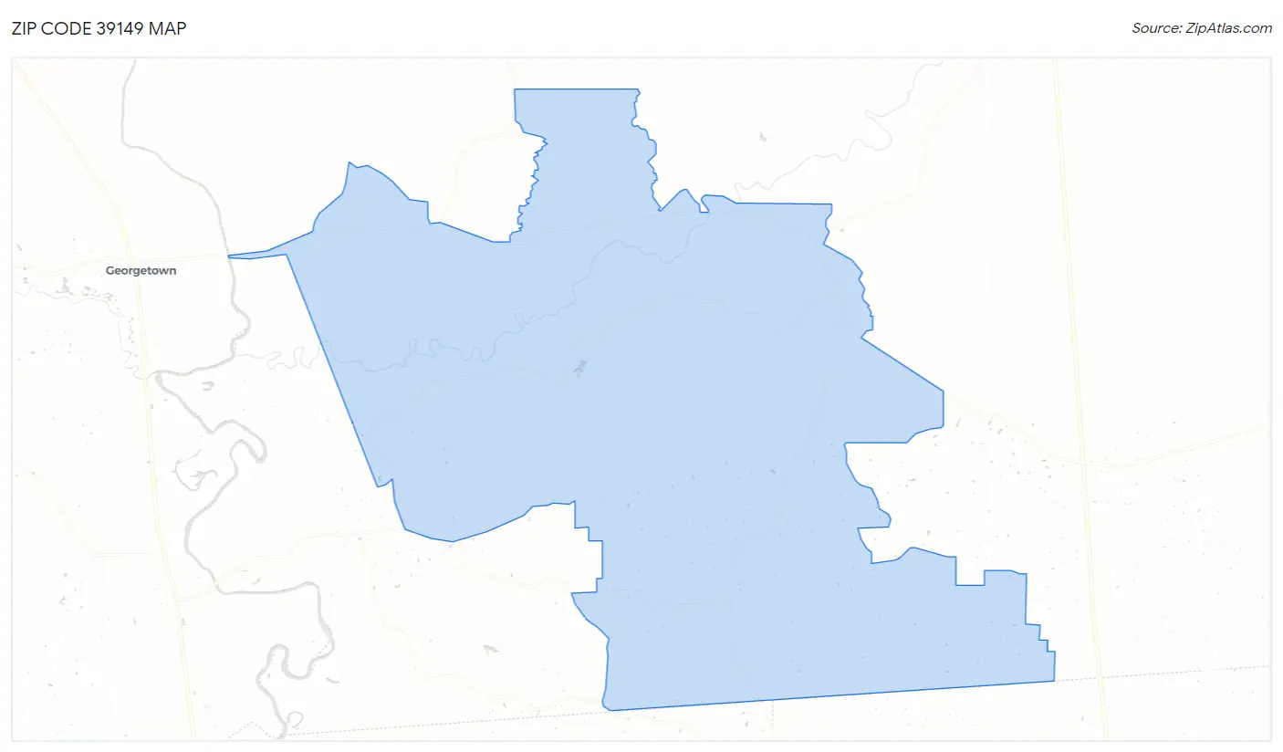 Zip Code 39149 Map