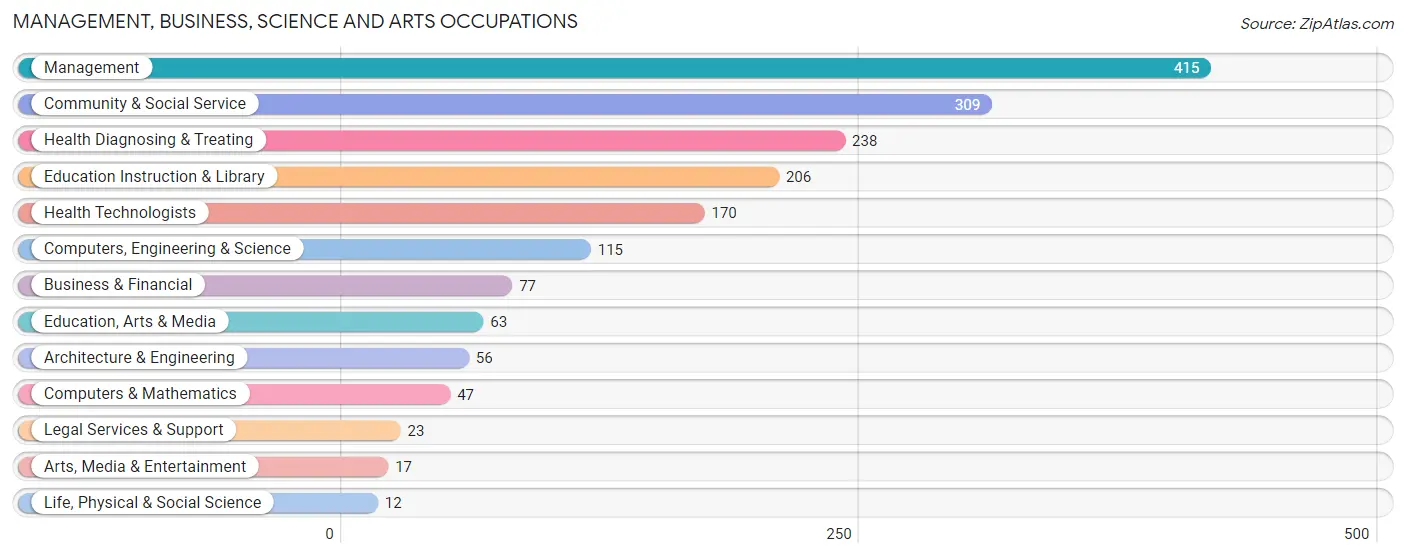 Management, Business, Science and Arts Occupations in Zip Code 39194