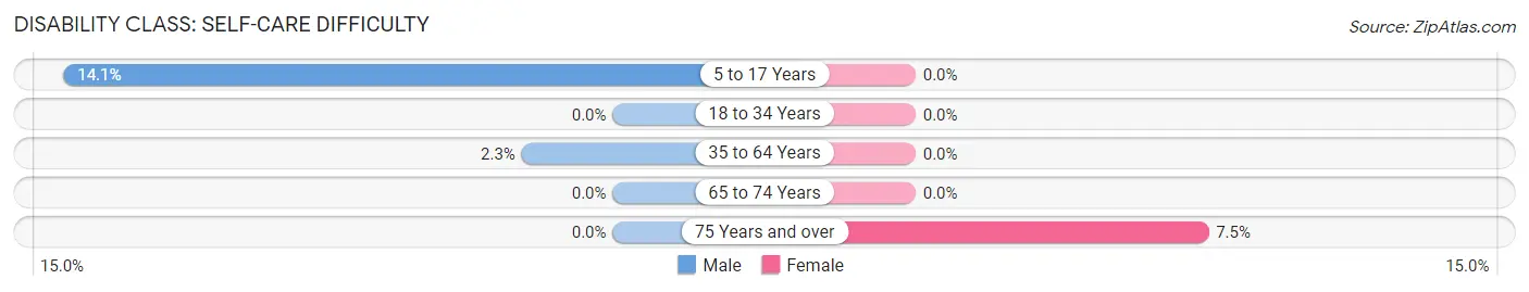 Disability in Zip Code 39335: <span>Self-Care Difficulty</span>